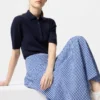 Seersucker-skjørt med volum for kvinner | Gingham