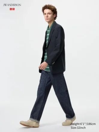 Selvedge-Jeans med rett ben for menn