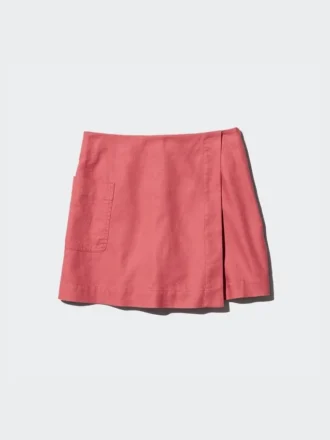 Skorts for kvinner i linblanding