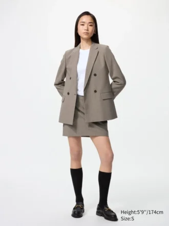 Skorts med rutemønster for damer