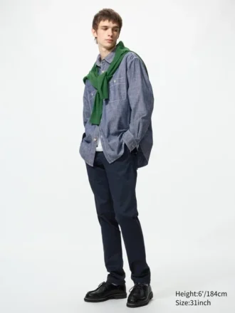 Slim-fit chino-bukser for menn