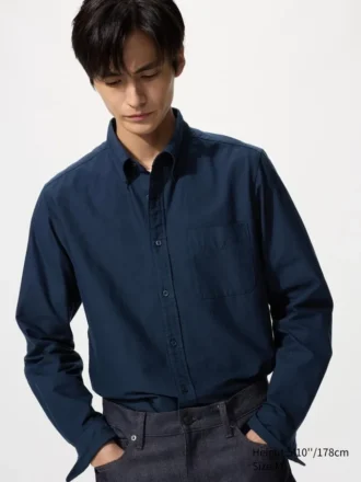 Slim fit Oxford-skjorte for menn
