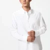 Slim fit Oxford-skjorte for menn