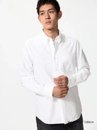 Slim fit Oxford-skjorte for menn