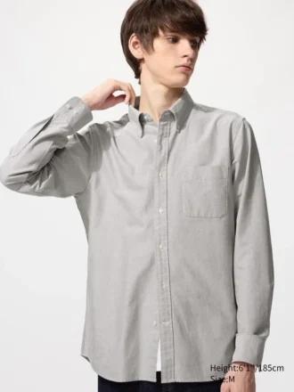 Slim fit Oxford-skjorte for menn