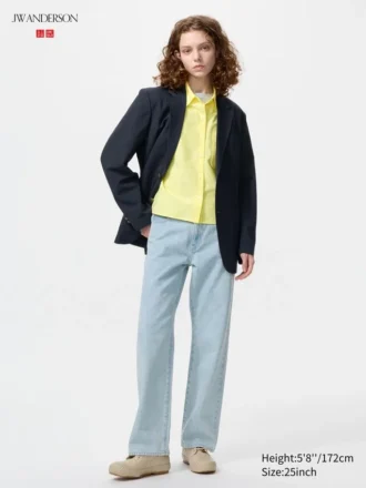Straight jeans for kvinner