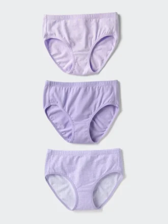 Stretch-bomullsundertøy for barn | 3 par | Blomster