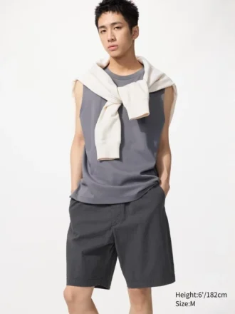 Stretch Easy-shorts for menn | Seersucker | 8″