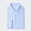 Super Non-Iron Jersey Slim-skjorte for menn | Vanlig krage | Stripet
