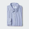Super Non-Iron Slim-skjorte for menn | Button-down-krage | Stripet