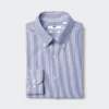 Super Non-Iron Slim-skjorte for menn | Button-down-krage | Stripet