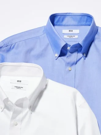 Super Non-Iron Slim-skjorte for menn | Knappekrage