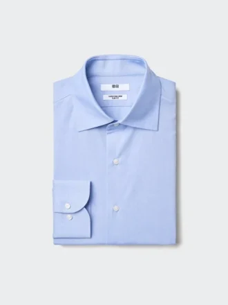 Super Non-Iron Slim-skjorte for menn | Spredt krage