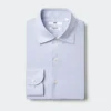 Super Non-Iron Slim-skjorte for menn | Spredt krage | Rutete