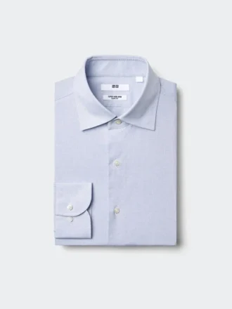 Super Non-Iron Slim-skjorte for menn | Spredt krage | Rutete