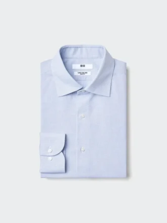 Super Non-Iron Slim-skjorte for menn | Spredt krage | Rutete