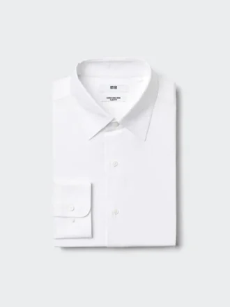Super Non-Iron Slim-skjorte for menn | Vanlig krage