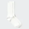 Supima® Cotton-bomullsblanding, brede ribbestrikkede sokker for menn