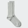 Supima® Cotton-bomullsblanding, brede ribbestrikkede sokker for menn