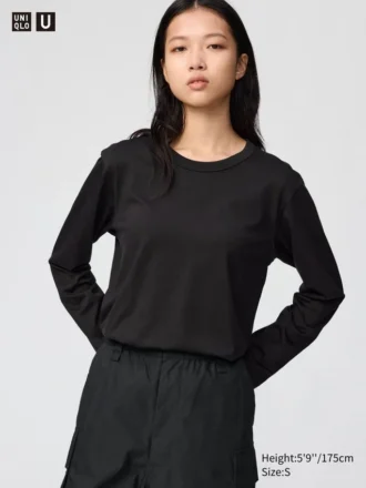 Supima Cotton-T-skjorte for kvinner | Langermede trøyer