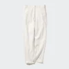 Tapered bukser i lin og bomull for kvinner | Tall