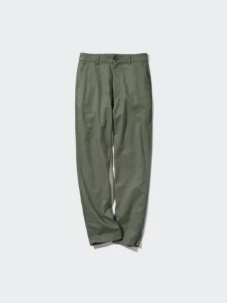 Tapered bukser i lin og bomull for kvinner | Tall