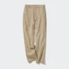 Tapered bukser i lin og bomull for kvinner | Tall