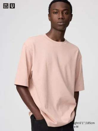 Unisex AIRism bomulls-T-skjorte i oversized-modell | Halv ermer