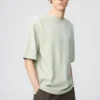 Unisex AIRism bomulls-T-skjorte i oversized-modell | Halv ermer