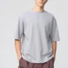 Unisex AIRism bomulls-T-skjorte i oversized-modell | Halv ermer