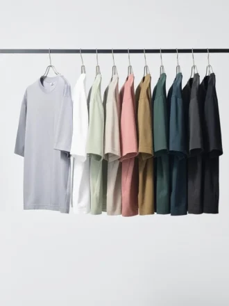 Unisex AIRism bomulls-T-skjorte i oversized-modell | Halv ermer