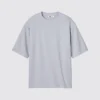 Unisex AIRism bomulls-T-skjorte i oversized-modell | Halv ermer