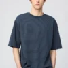 Unisex AIRism bomulls-T-skjorte i oversized-modell med striper