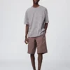 Unisex AIRism bomulls-T-skjorte i oversized-modell med striper