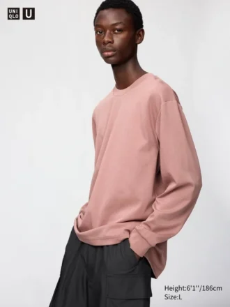 Unisex AIRism bomulls-T-skjorte | Langermede trøyer