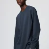 Unisex AIRism bomulls-T-skjorte | Langermede trøyer