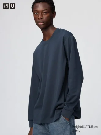 Unisex AIRism bomulls-T-skjorte | Langermede trøyer