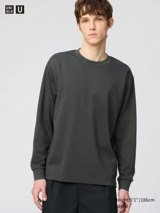 Unisex AIRism bomulls-T-skjorte | Langermede trøyer