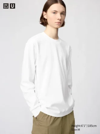 Unisex AIRism bomulls-T-skjorte | Langermede trøyer