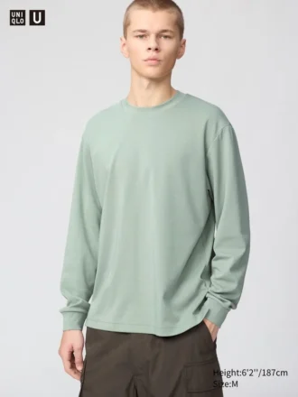 Unisex AIRism bomulls-T-skjorte | Langermede trøyer