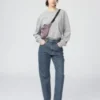 Unisex AIRism bomulls-T-skjorte med striper