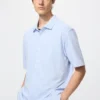 Unisex AIRism bomullspike-pologensere med full åpning