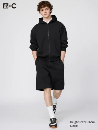 Unisex brede joggeshorts