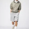 Unisex brede joggeshorts