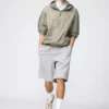 Unisex brede joggeshorts