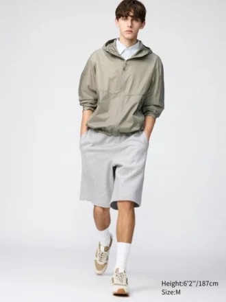 Unisex brede joggeshorts