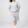 Unisex brede joggeshorts