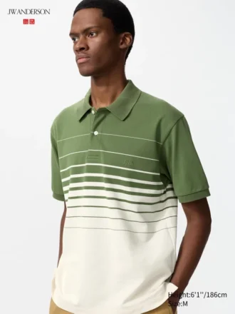 Unisex Dry Pique Striped Pologensere | Panel