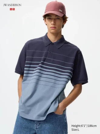 Unisex Dry Pique Striped Pologensere | Panel