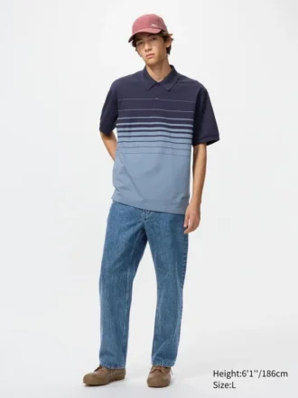 Unisex Dry Pique Striped Pologensere | Panel